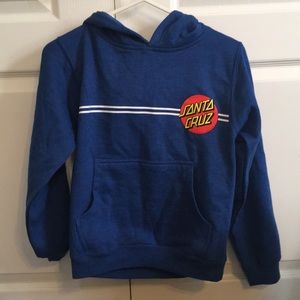 Youth small blue Santa Cruz sweatshirt new w/ tags